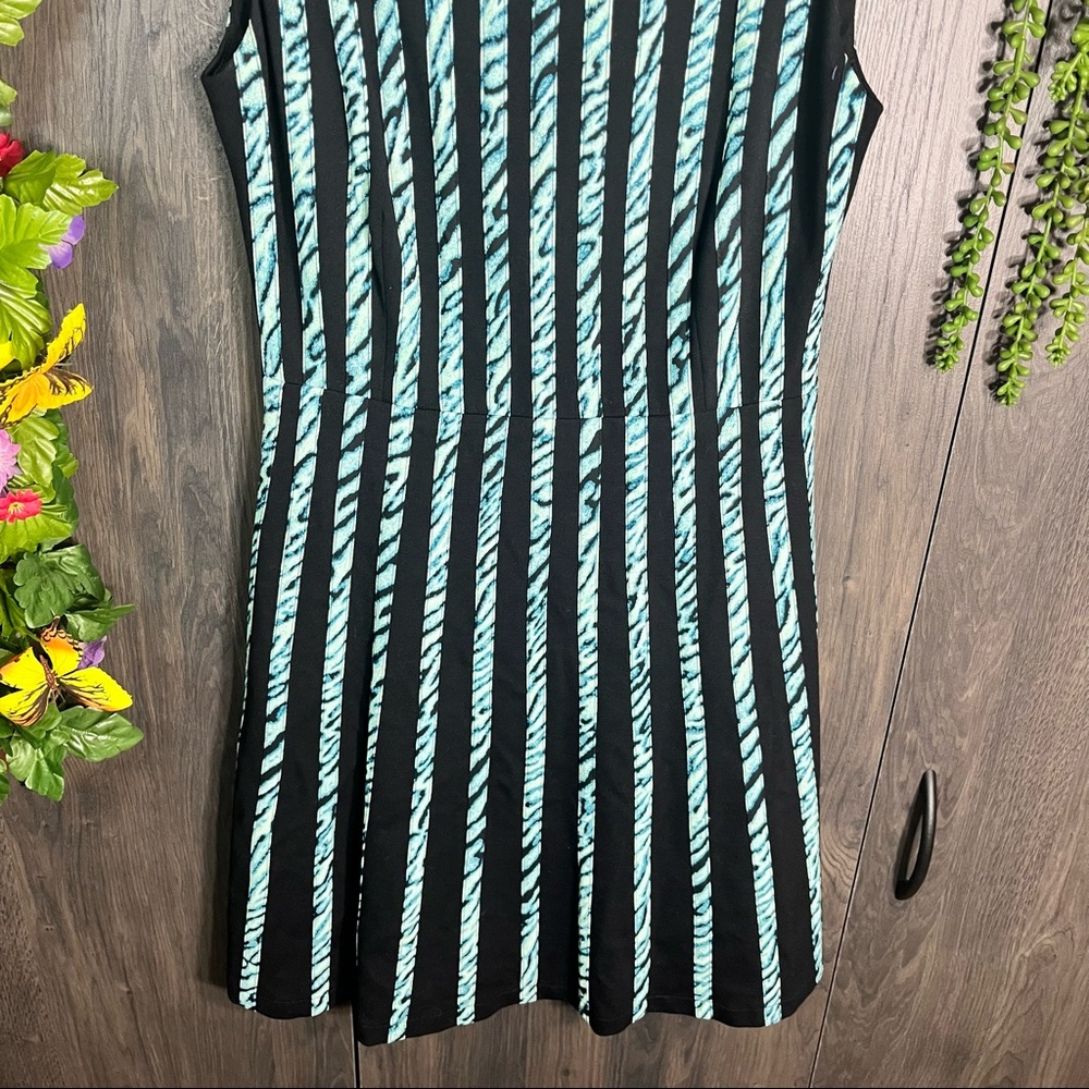 °BCBGMaxAzria Sleeveless Stripped Fit & Flare Dress Size XS - Picture 8 of 16
